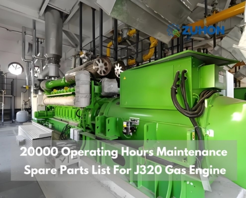 Jenbacher J320 Gas Engine 20000 Operating Hours Maintenance Spare Parts List