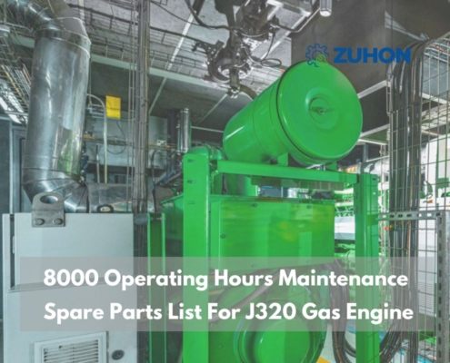 Jenbacher J320 Gas Engine 8000 Operating Hours One Year Maintenance Spare Parts List